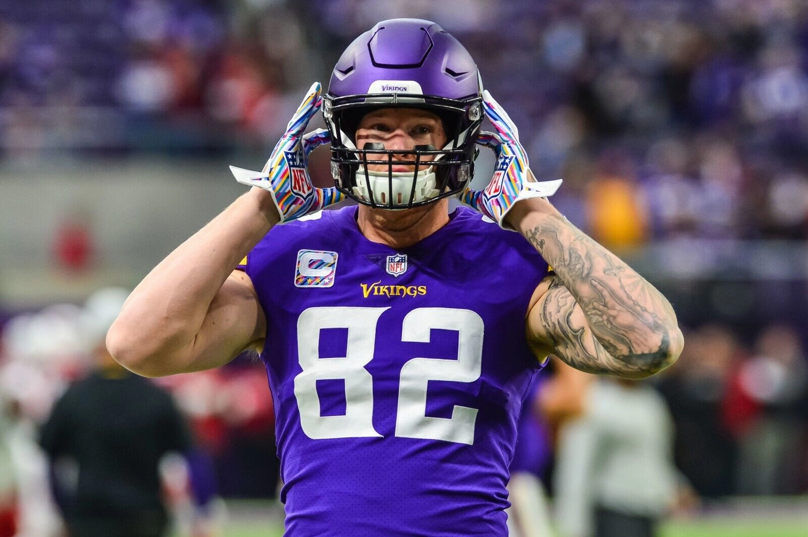 Kyle Rudolph Signed Minnesota Vikings Jersey (Beckett COA) 2Pro Bowl T.E.
