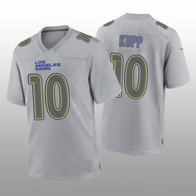 LA.Rams #10 Cooper Kupp Gray Atmosphere Game Jersey Stitched American Football Jerseys