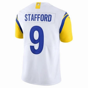 LA.Rams #9 Matthew Stafford White Alternate Vapor Limited Jersey Stitched American Football Jersey