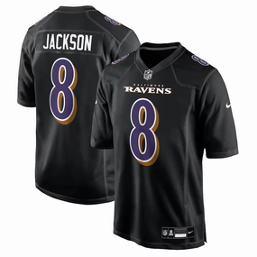 Lamar Jackson NFL Baltimore Ravens Nike Fashion Jersey - Carbon Black