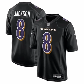 Lamar Jackson NFL Baltimore Ravens Nike Fashion Jersey - Carbon Black