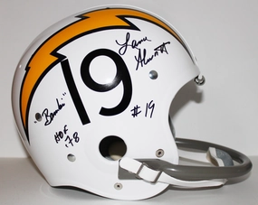 Lance Alworth Signed Throwback Suspension "TK" Helmet with 3 Inscriptions