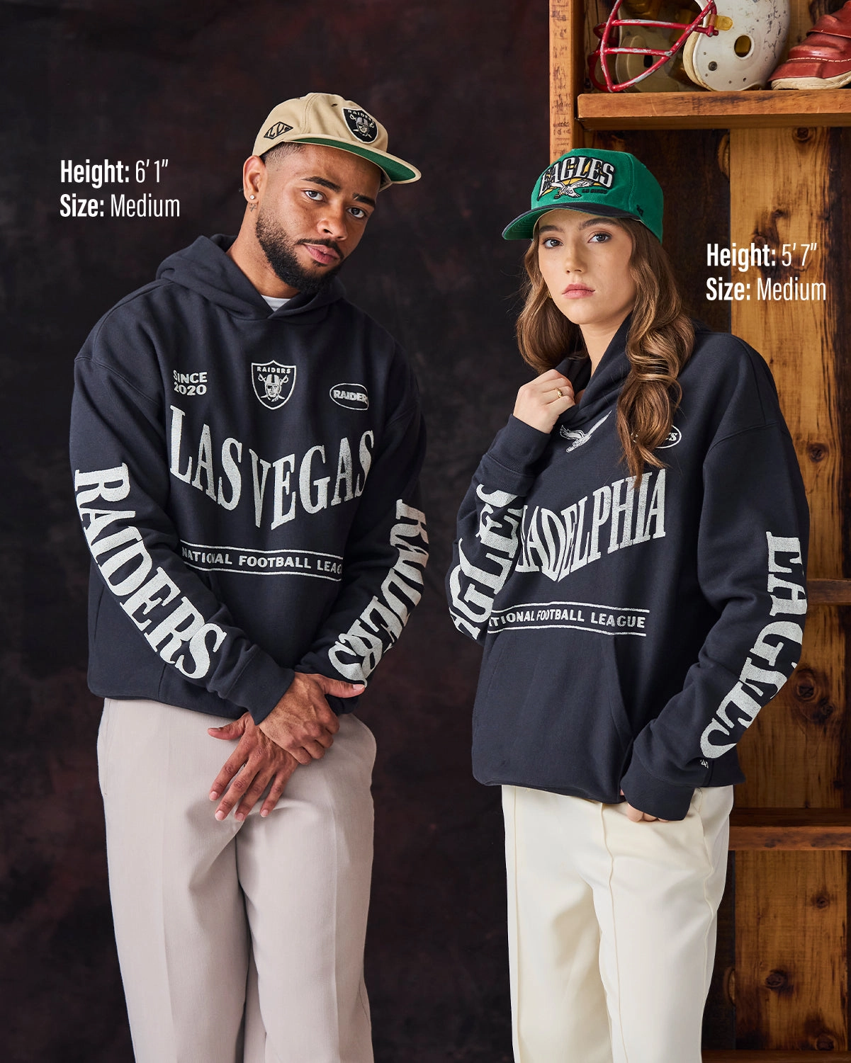 LAS VEGAS RAIDERS GRINDSTONE '47 FOUNDATION HOOD