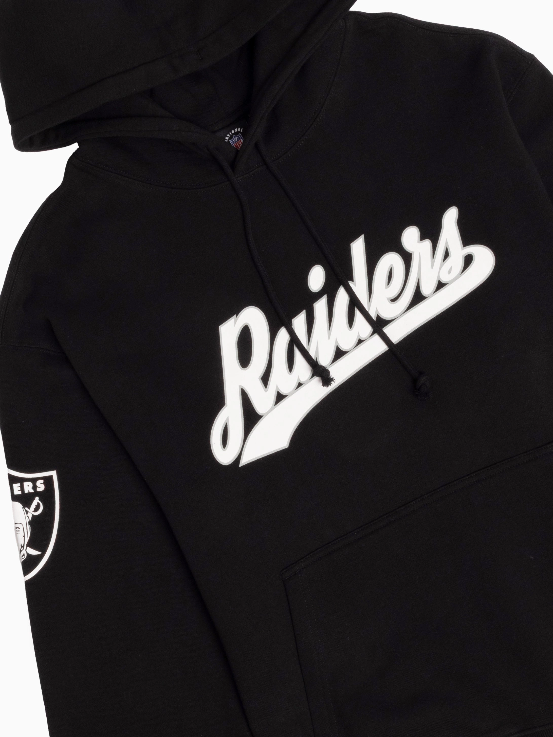 Las Vegas Raiders Majestic NFL Script Vintage Hoodie Jumper - Black