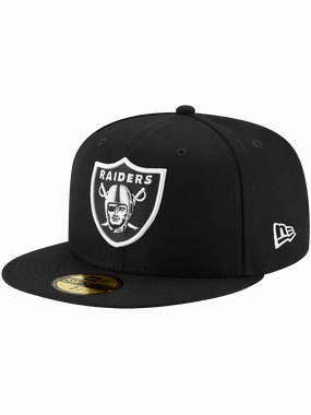Las Vegas Raiders New Era NFL Team 59FIFTY Fitted Hat - Black