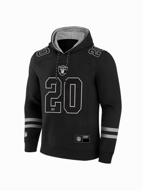 Las Vegas Raiders NFL Foundation Panel Hoodie Jumper - Black