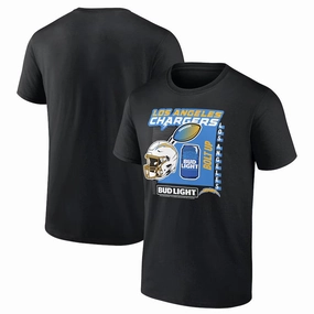 Los Angeles Chargers NFL Bud Light T-Shirt - Black