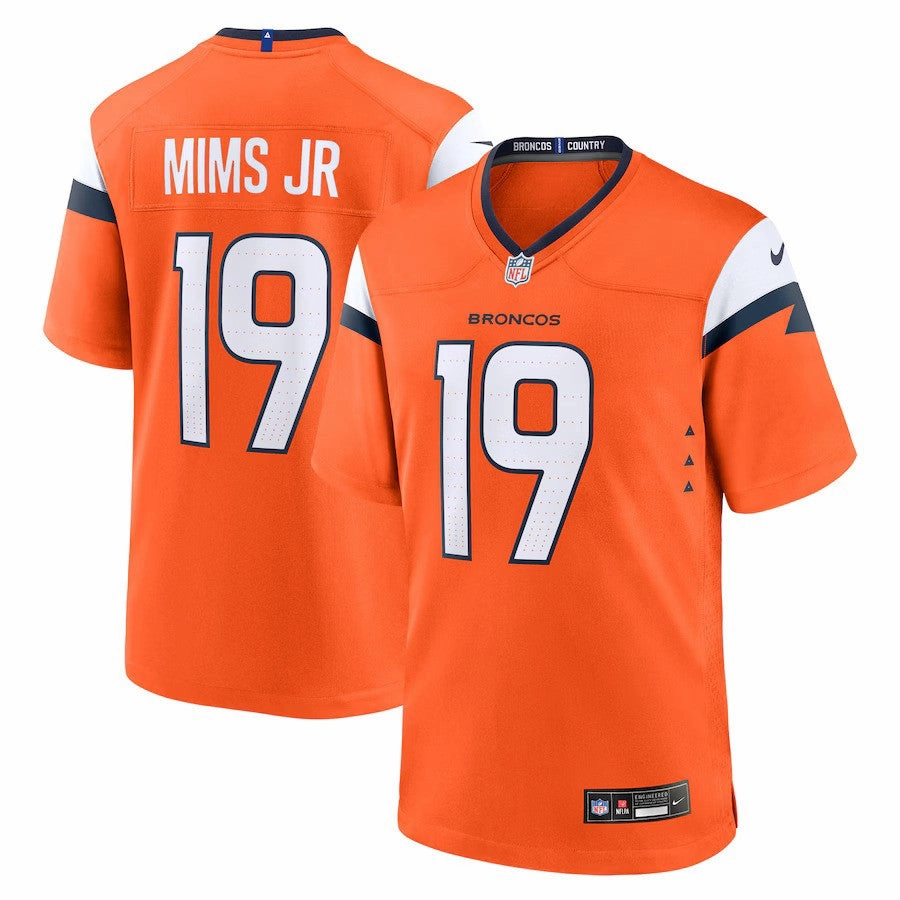 Marvin Mims NFL Jr Denver Broncos Nike Team Game Jersey - Orange