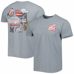 Maryland Terrapins NCAA Vault State Comfort T-Shirt - Graphite