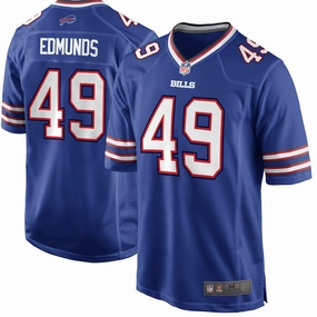 Men's Buffalo Bills Tremaine Edmunds Royal 2018 NFL Draft First Round Pick #2 Game Jersey