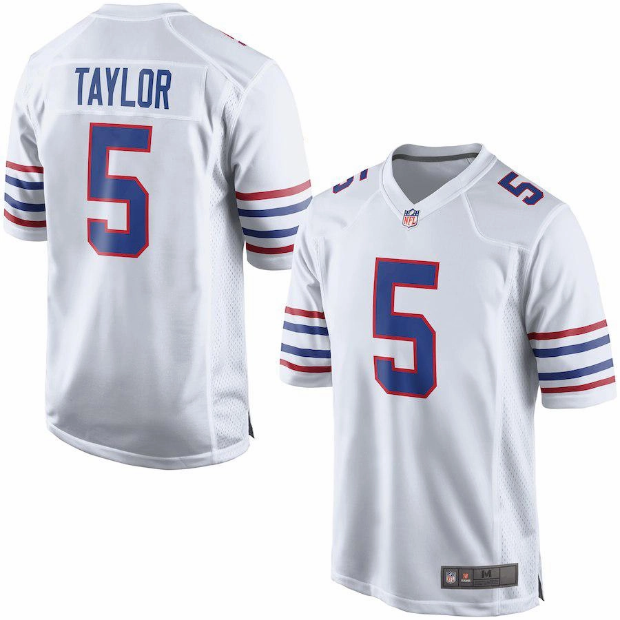 Men's Buffalo Bills Tyrod Taylor White Alternate Game Jersey