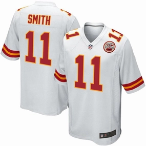 Mens Kansas City Chiefs Alex Smith White Game Jersey