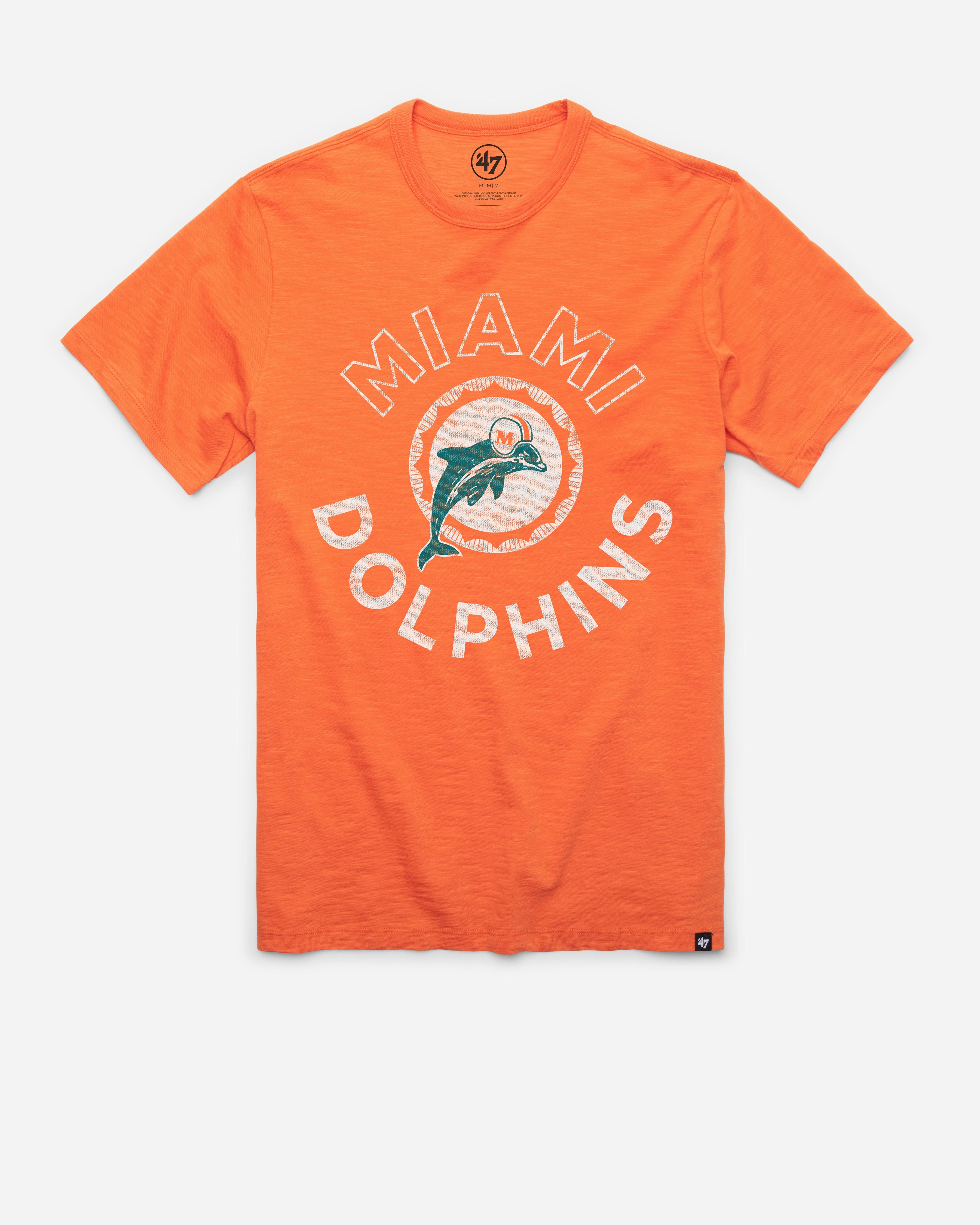 MIAMI DOLPHINS HISTORIC ROUNDED '47 SCRUM TEE