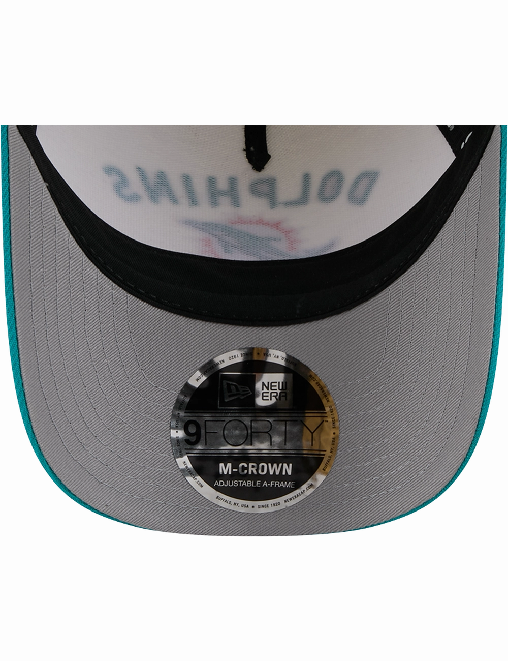 Miami Dolphins New Era NFL 25 Draft 9FORTY M-Crown Snapback Hat - Chrome