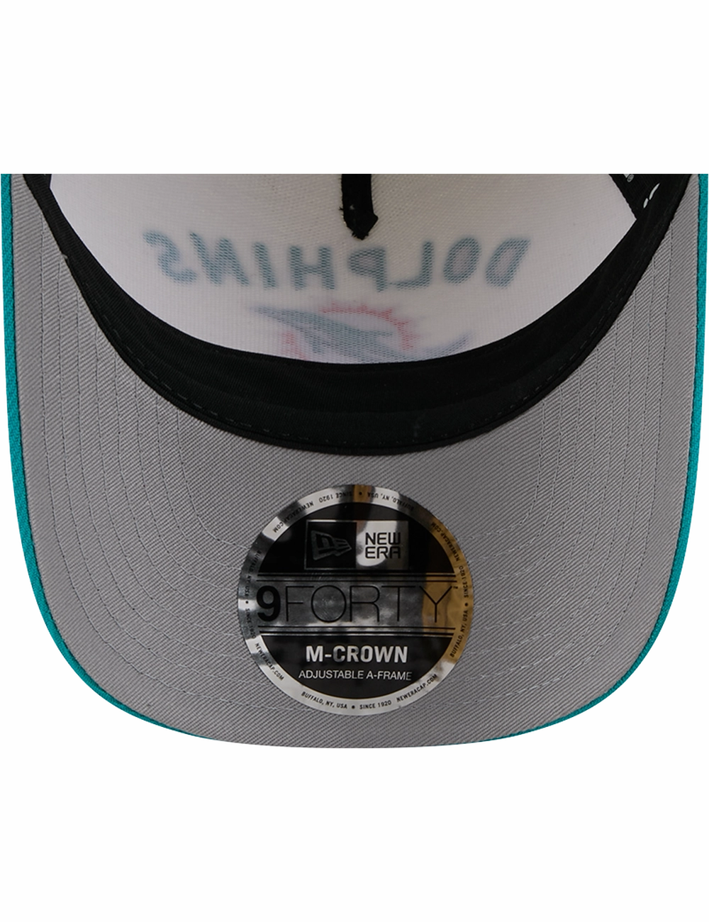 Miami Dolphins New Era NFL 25 Draft 9FORTY M-Crown Snapback Hat - Chrome
