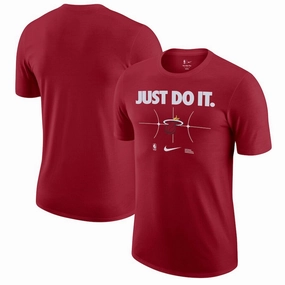 Miami Heat NBA Nike Just Do It T-Shirt - Red