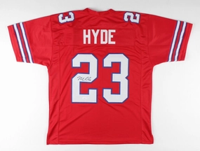 Micah Hyde Signed Buffalo Bills Home Jersey (JSA COA) 2017 Pro Bowl Def. Back