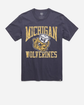 MICHIGAN WOLVERINES VINTAGE BIG UPS '47 FRANKLIN TEE MEN