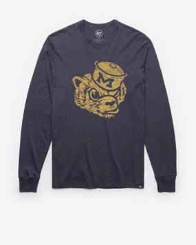 MICHIGAN WOLVERINES VINTAGE PREMIER '47 FRANKLIN LONG SLEEVE TEE