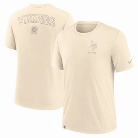 Minnesota Vikings NFL Nike Glory Tri-Blend T-Shirt - Cream