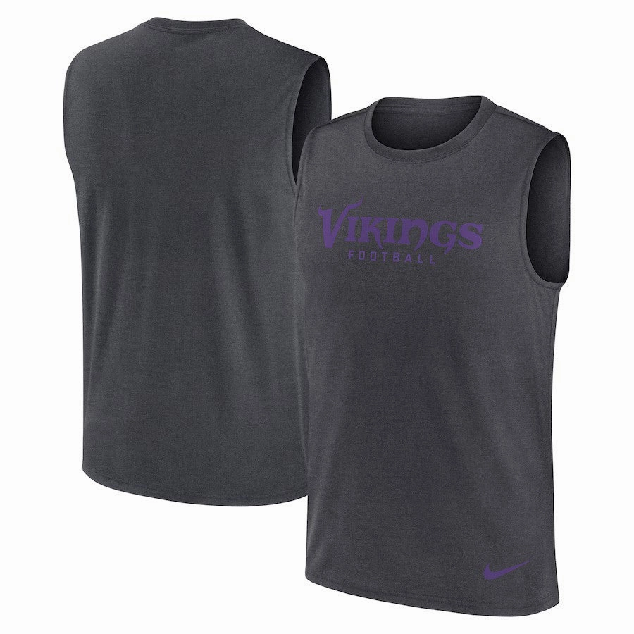 Minnesota Vikings NFL Nike Primetime Legend Performance Muscle Tank Top - Gray