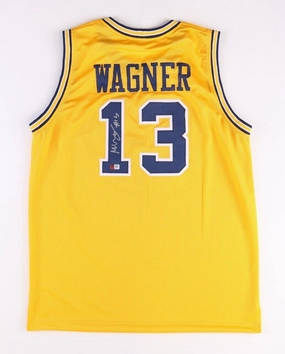 Mo Wagner Signed Michigan Wolverines Jersey (PA COA) Lakers 1st Round Pick 2018