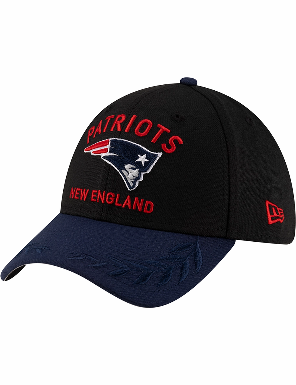 New England Patriots New Era NFL 25 Draft 39THIRTY Stretch-Fit Hat - Black