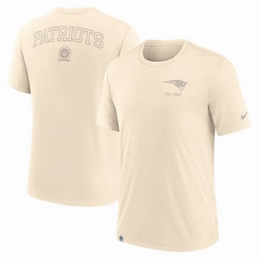 New England Patriots NFL Nike Glory Tri-Blend T-Shirt - Cream