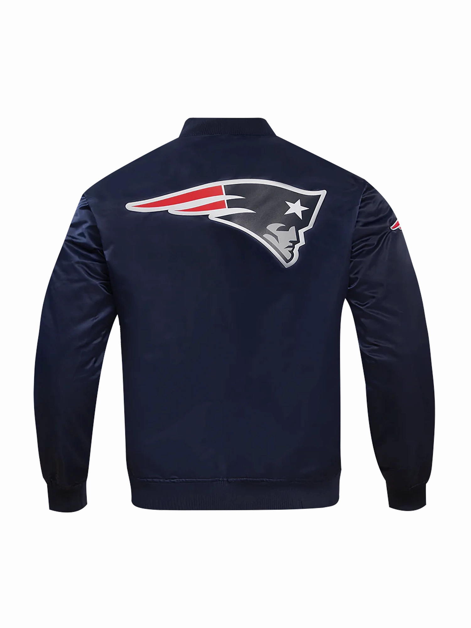 New England Patriots Pro Standard NFL Team Classic Satin Button Jacket - Navy