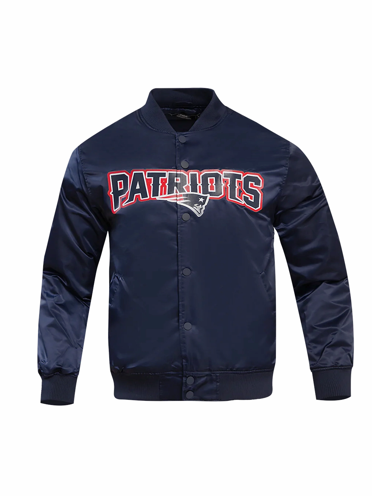 New England Patriots Pro Standard NFL Team Classic Satin Button Jacket - Navy