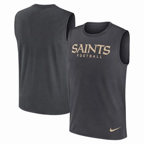 New Orleans Saints NFL Nike Primetime Legend Performance Muscle Tank Top - Gray