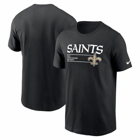 New Orleans Saints Nike Division Essential T-Shirt - Black