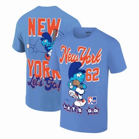 New York Baseball MLB The Smurfs Ripple Junction T-Shirt - Royal