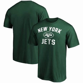 New York Jets NFL UK Medium Fanatics Branded Victory Arch T-Shirt - Green