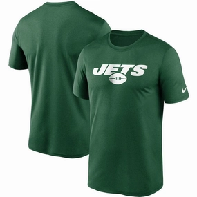 New York Jets NFL UK Medium Nike Wordmark Legend Performance T-Shirt - Green