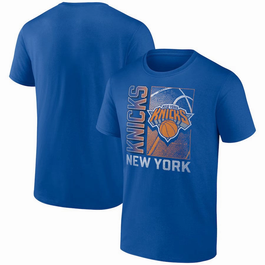 New York Knicks NBA '90s Graphic T-Shirt - Blue