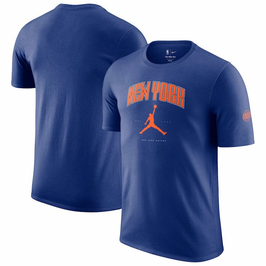 New York Knicks NBA Jordan Brand Unisex Essential Cities T-Shirt - Blue