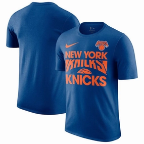 New York Knicks NBA Nike Courtside This Is Our Year T-Shirt - Blue