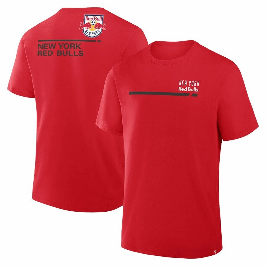 New York Red Bulls MLS Fanatics Corner Kick Legacy Cotton T-Shirt - Red