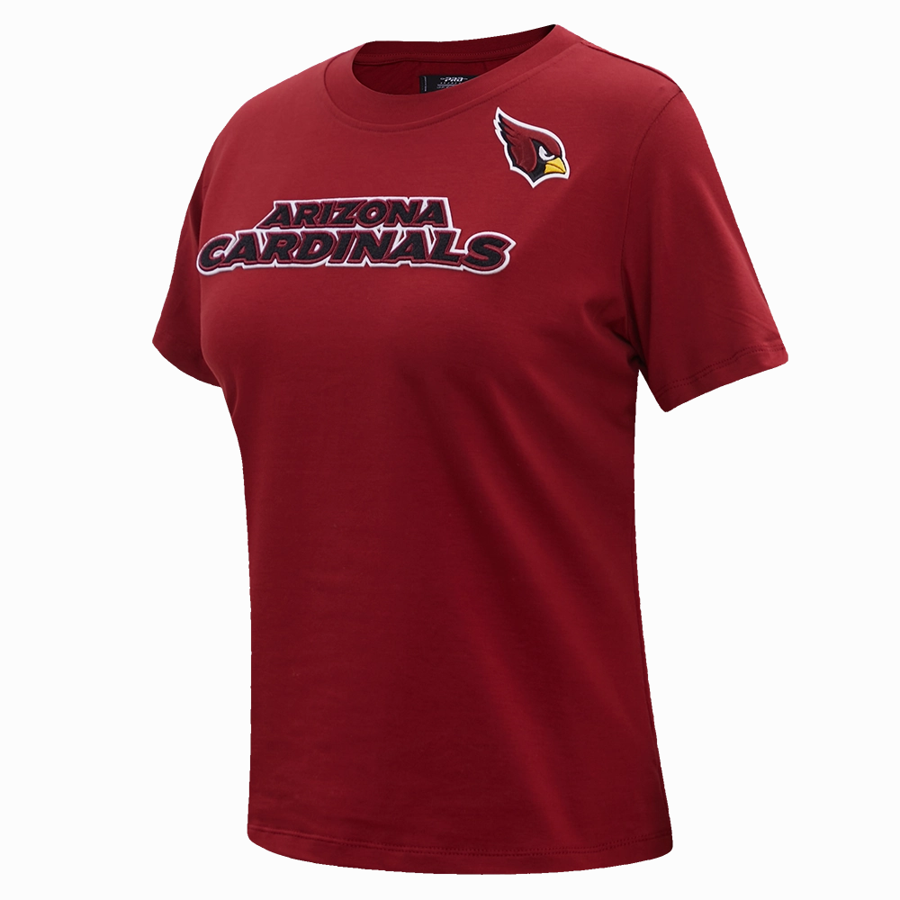 NFL ARIZONA CARDINALS CLASSIC SHORT SLEEVE WOMEN'S SINGLE JERSEY SLIM FIT TEE (CARDINAL RED)