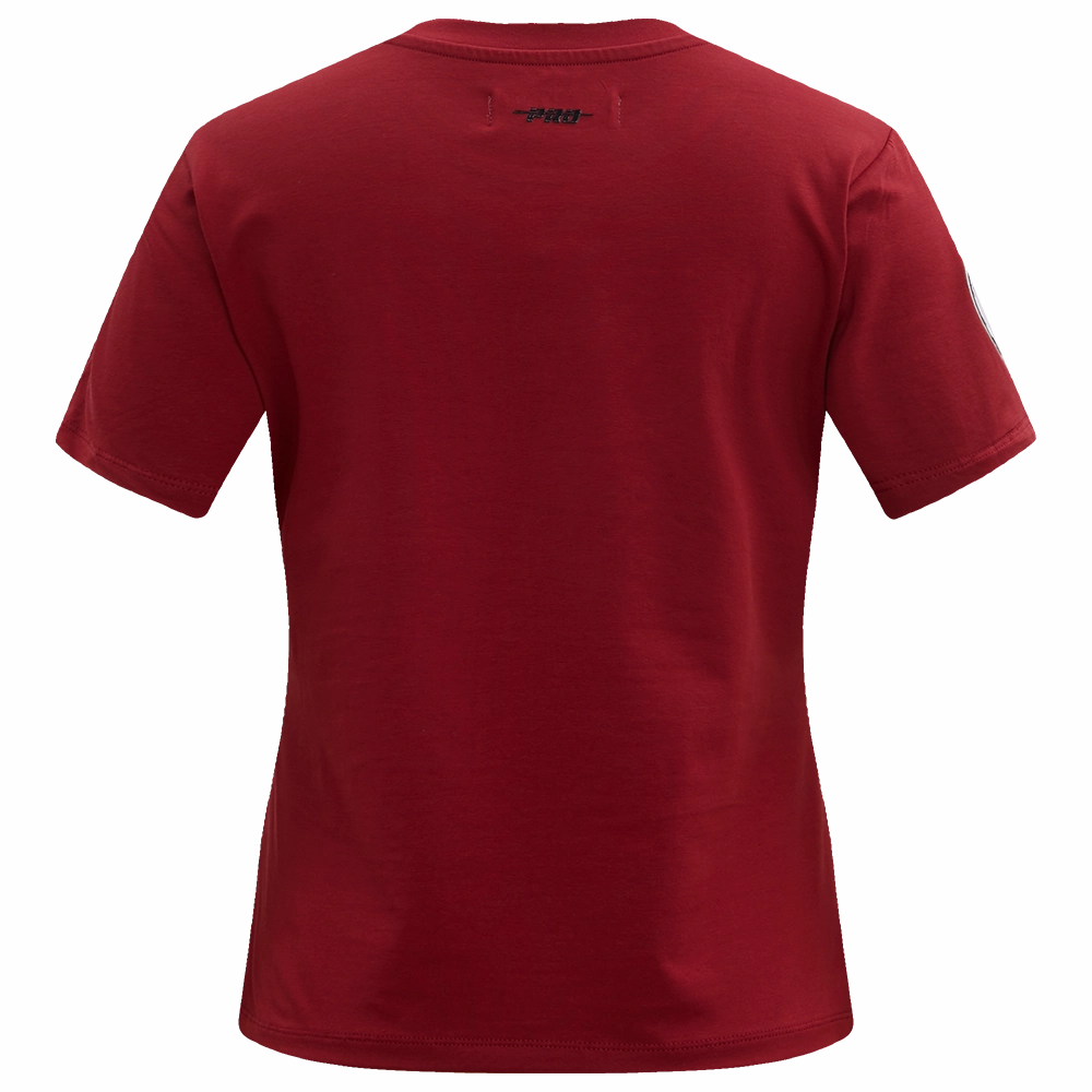 NFL ARIZONA CARDINALS CLASSIC SHORT SLEEVE WOMEN'S SINGLE JERSEY SLIM FIT TEE (CARDINAL RED)
