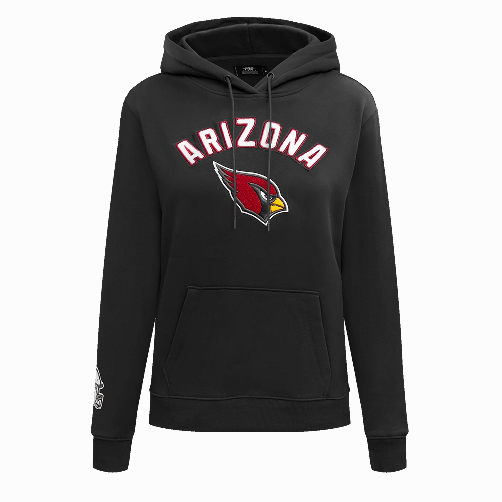 NFL ARIZONA CARDINALS CLASSIC WOMEN'S FLC PO HOODIE (BLACK)