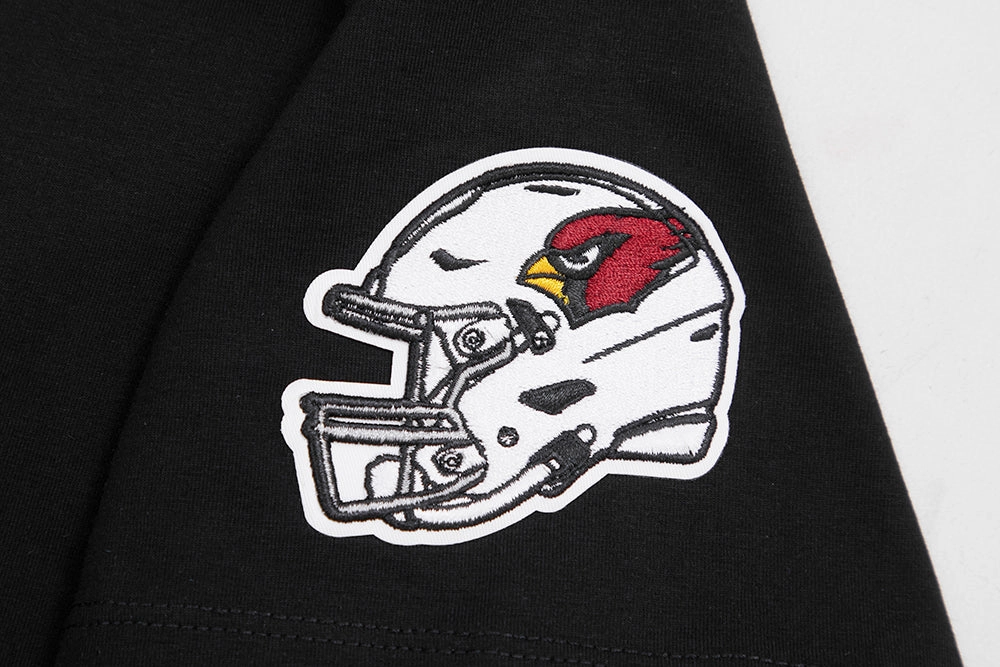 NFL ARIZONA CARDINALS CLASSIC WOMEN'S SINGLE JERSEY BOXY TEE (BLACK)