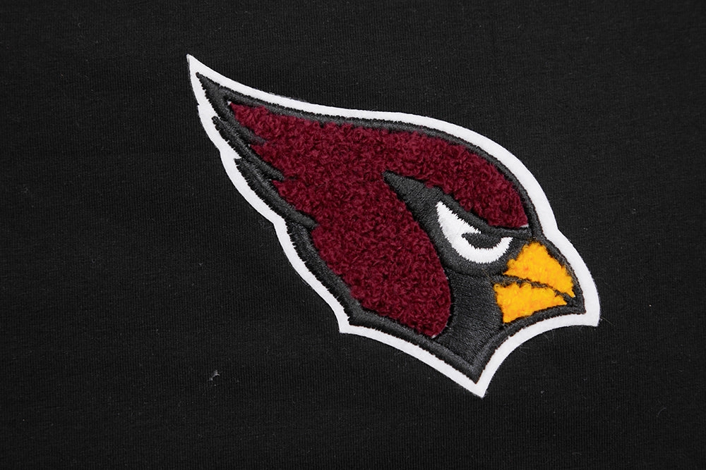 NFL ARIZONA CARDINALS CLASSIC WOMEN'S SINGLE JERSEY BOXY TEE (BLACK)