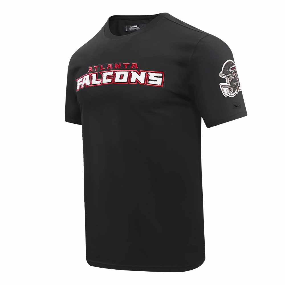 NFL ATLANTA  FALCONS CLASSIC CHENILLE MEN'S   TEE (BLACK)