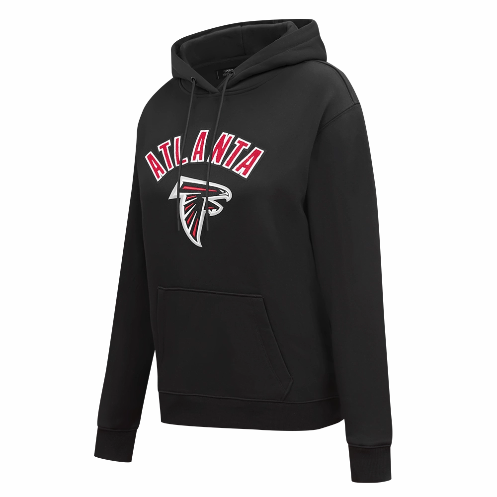 NFL ATLANTA FALCONS CLASSIC WOMEN'S PO HOODIE (BLACK)