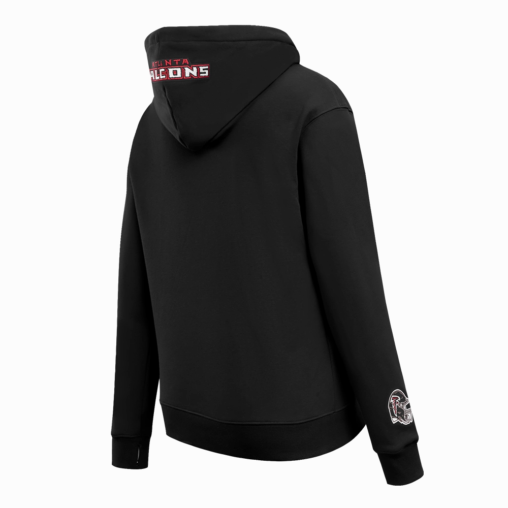 NFL ATLANTA FALCONS CLASSIC WOMEN'S PO HOODIE (BLACK)