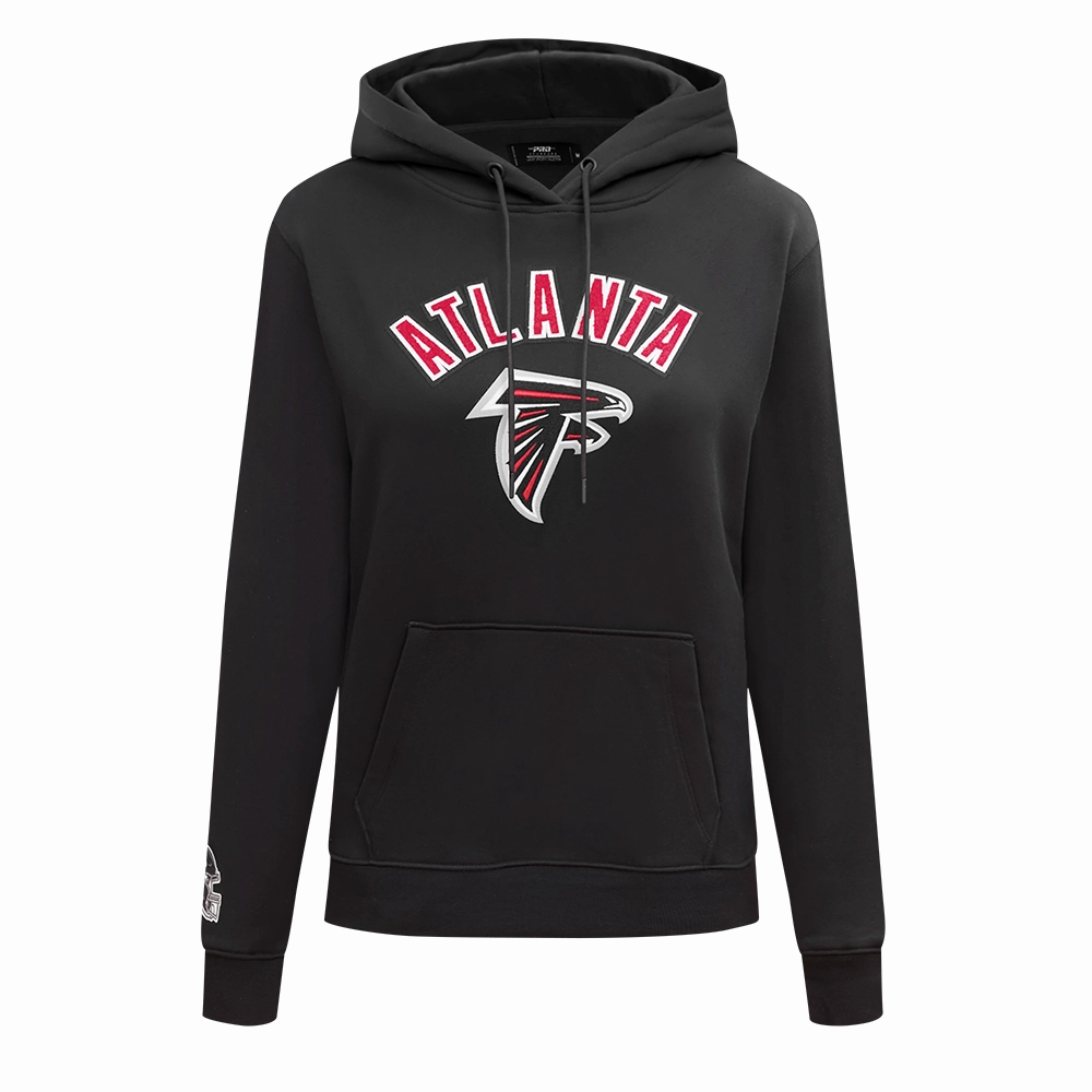 NFL ATLANTA FALCONS CLASSIC WOMEN'S PO HOODIE (BLACK)