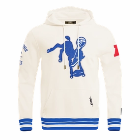 NFL BALTIMORE COLTS RETRO CLASSIC MEN'S PULLOVER HOODIE (EGGSHELL/ ROYAL BLUE)