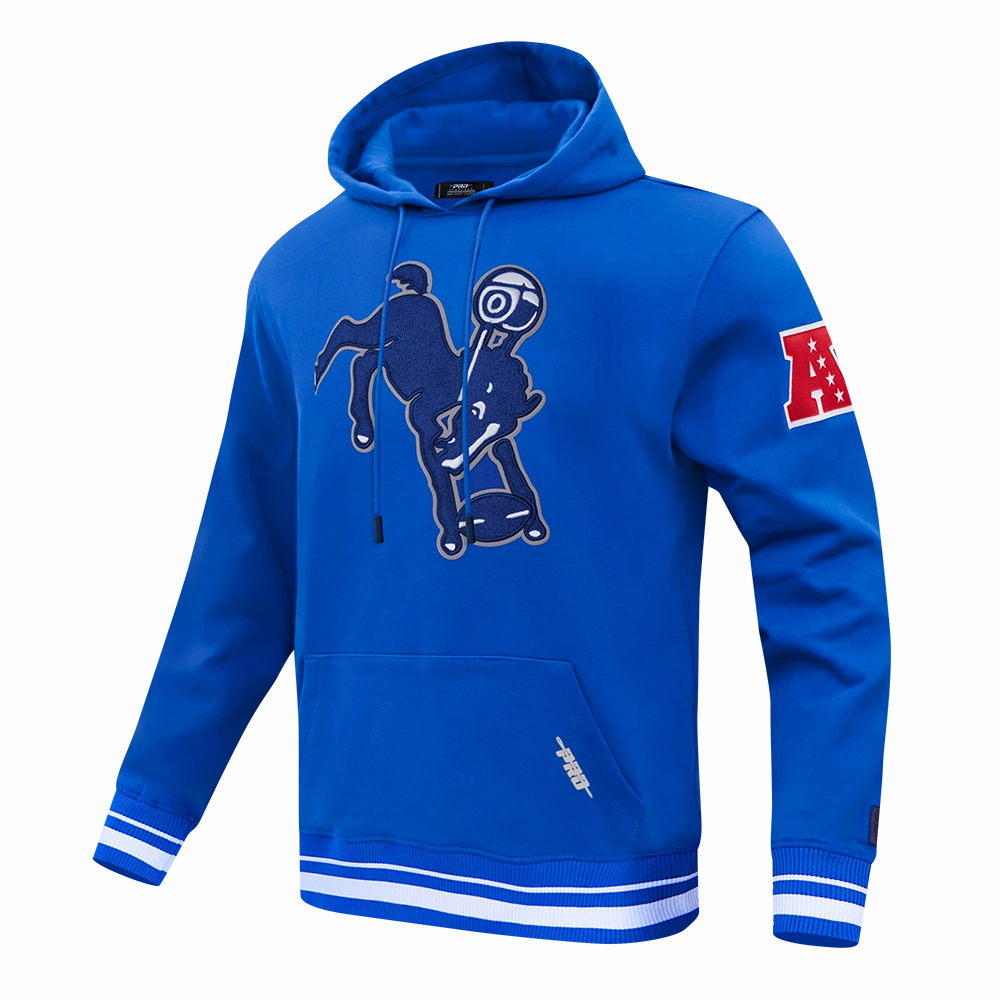 NFL BALTIMORE COLTS RETRO CLASSIC MEN'S PULLOVER HOODIE (ROYAL BLUE)
